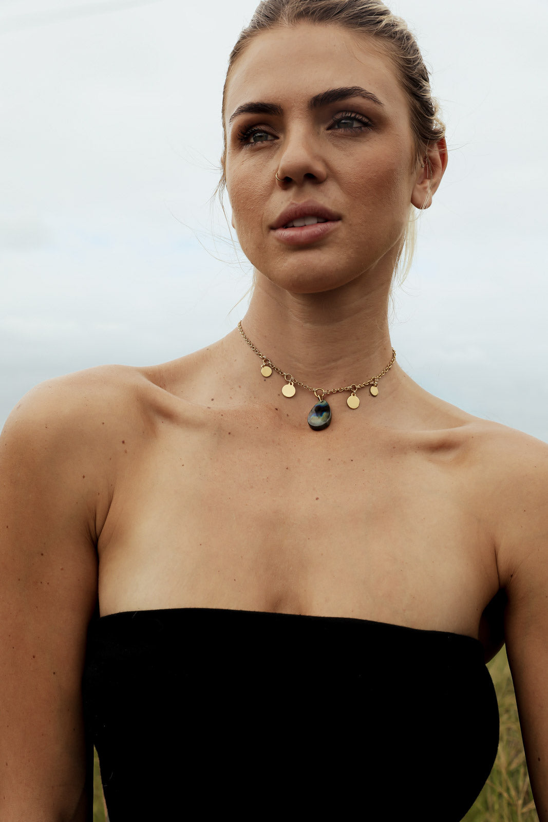 SASHA Labradorite Necklace - Gold