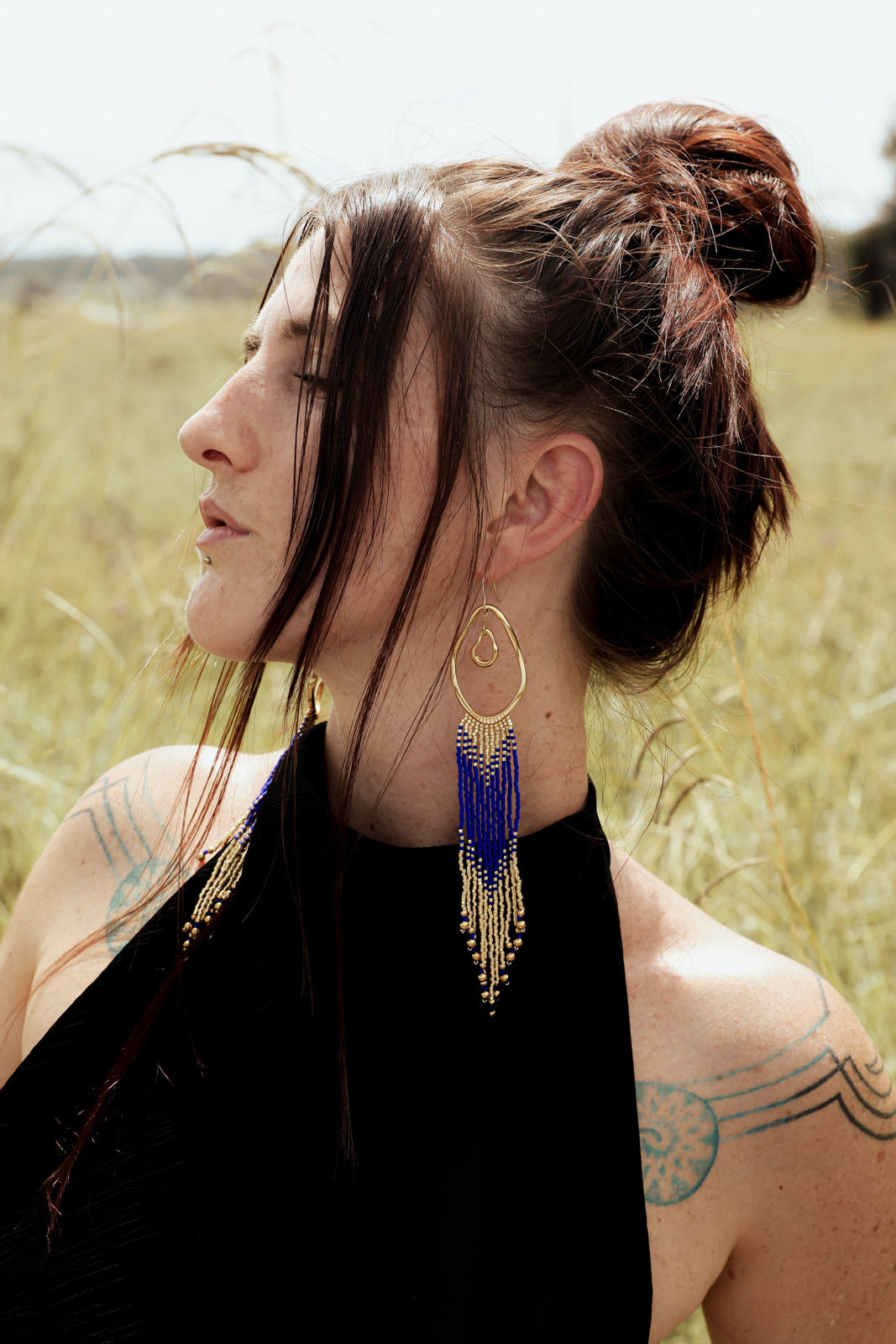 ISIS Fringe Earrings - Gold