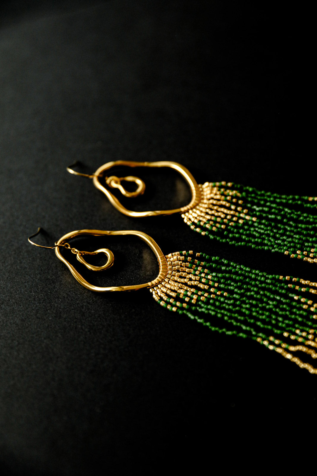 GAEA Fringe Earrings - Gold