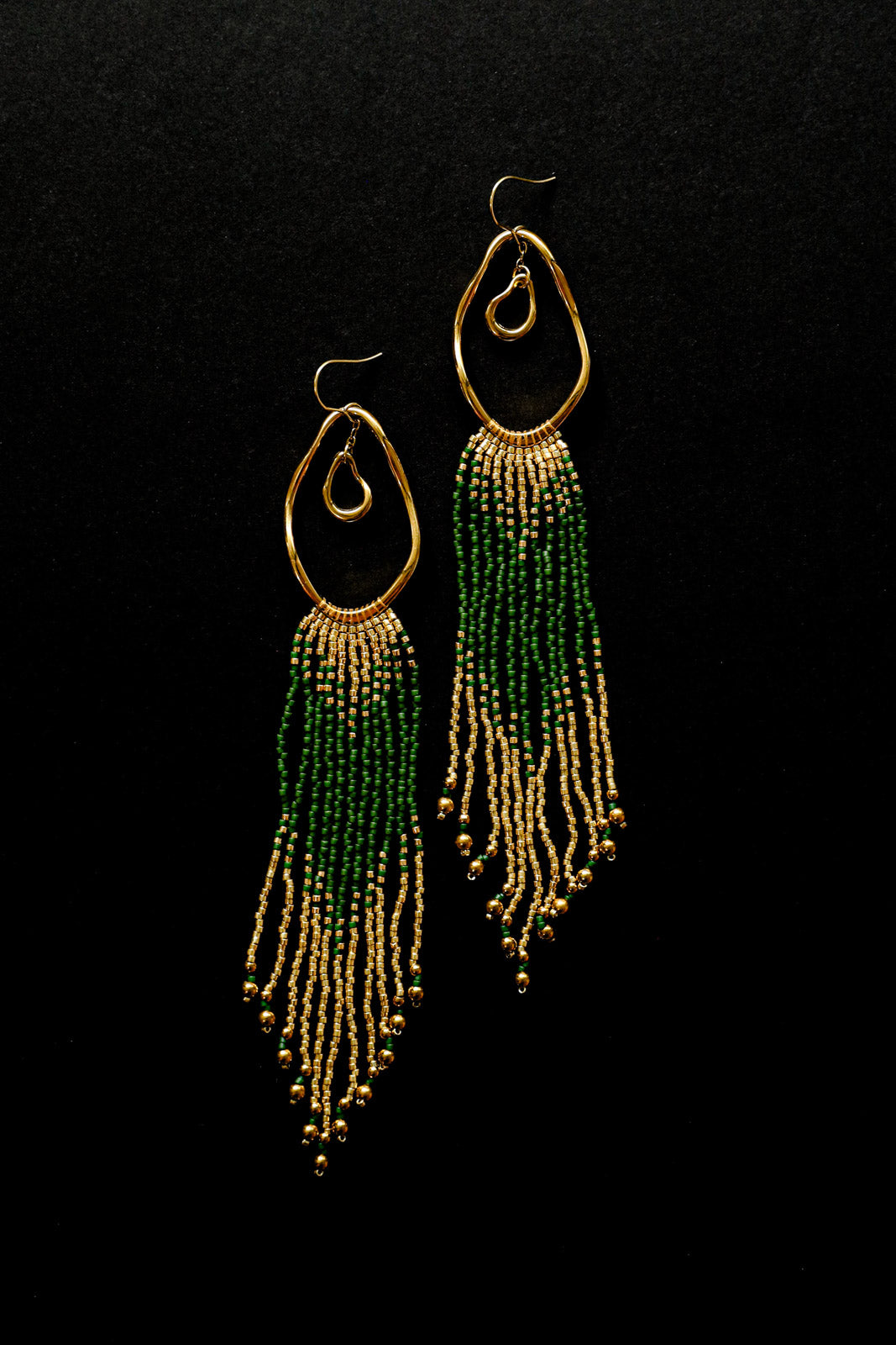 GAEA Fringe Earrings - Gold