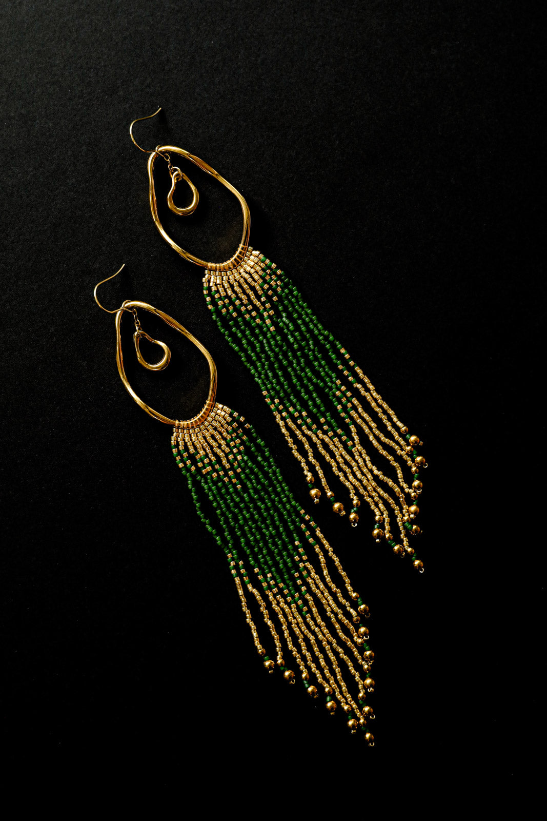 GAEA Fringe Earrings - Gold