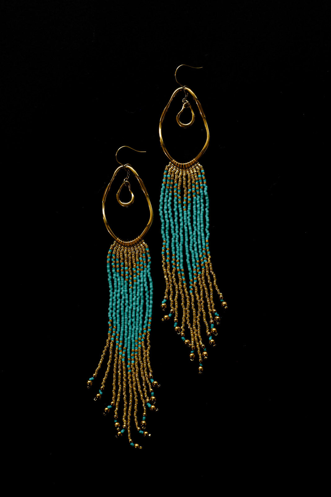 HATHOR Fringe Earrings - Gold