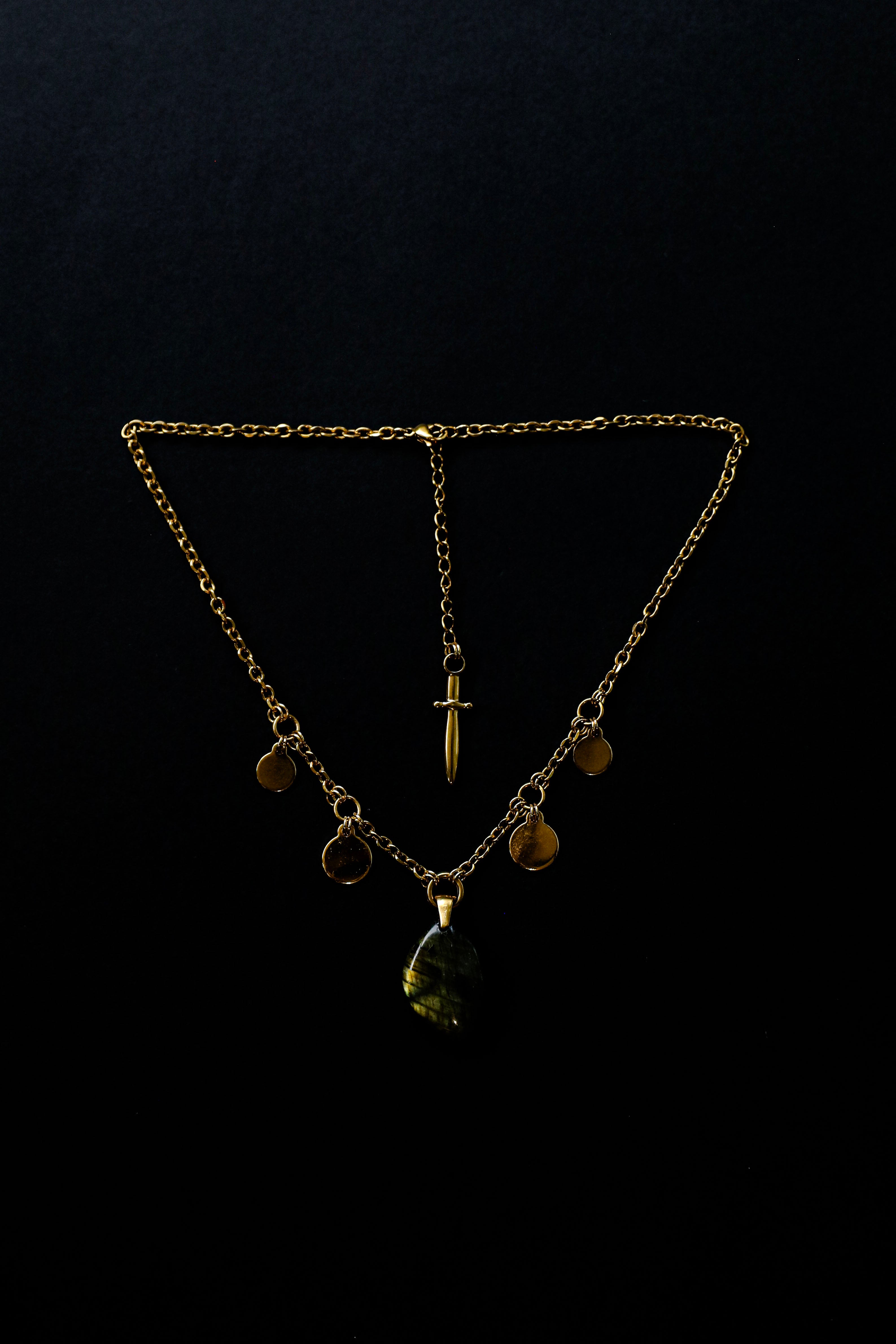 SASHA Labradorite Necklace - Gold