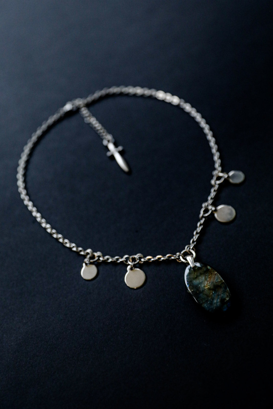 SASHA Labradorite Necklace - Steel