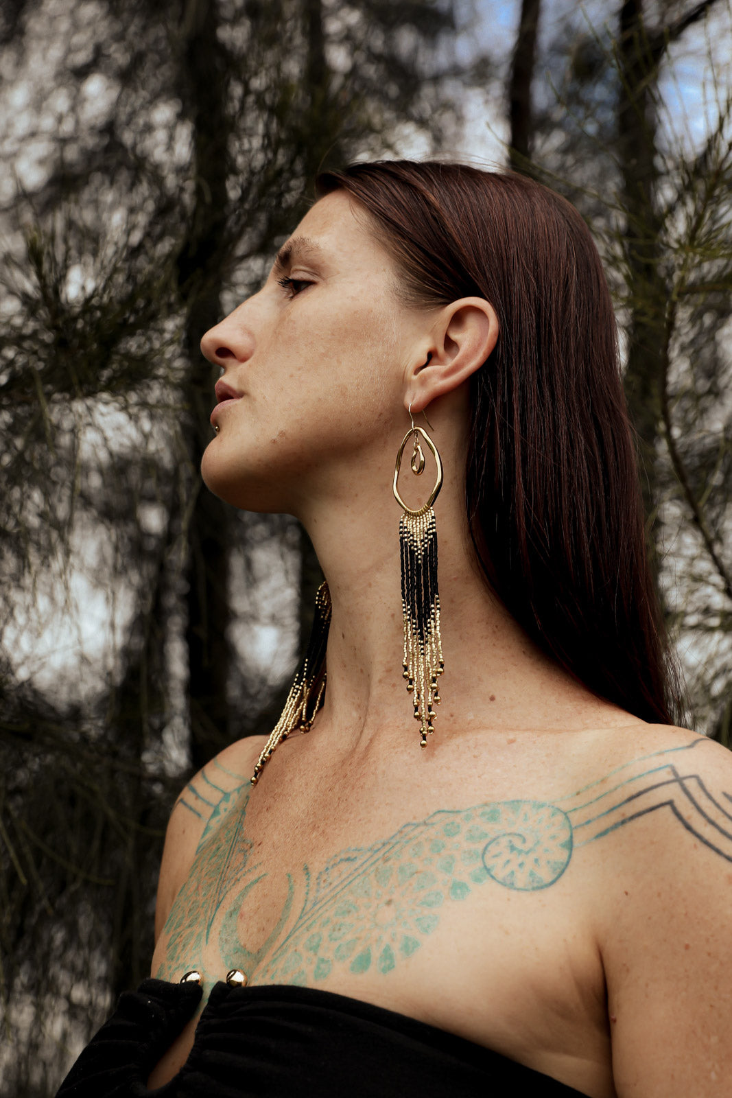 NYX Fringe Earrings - Gold