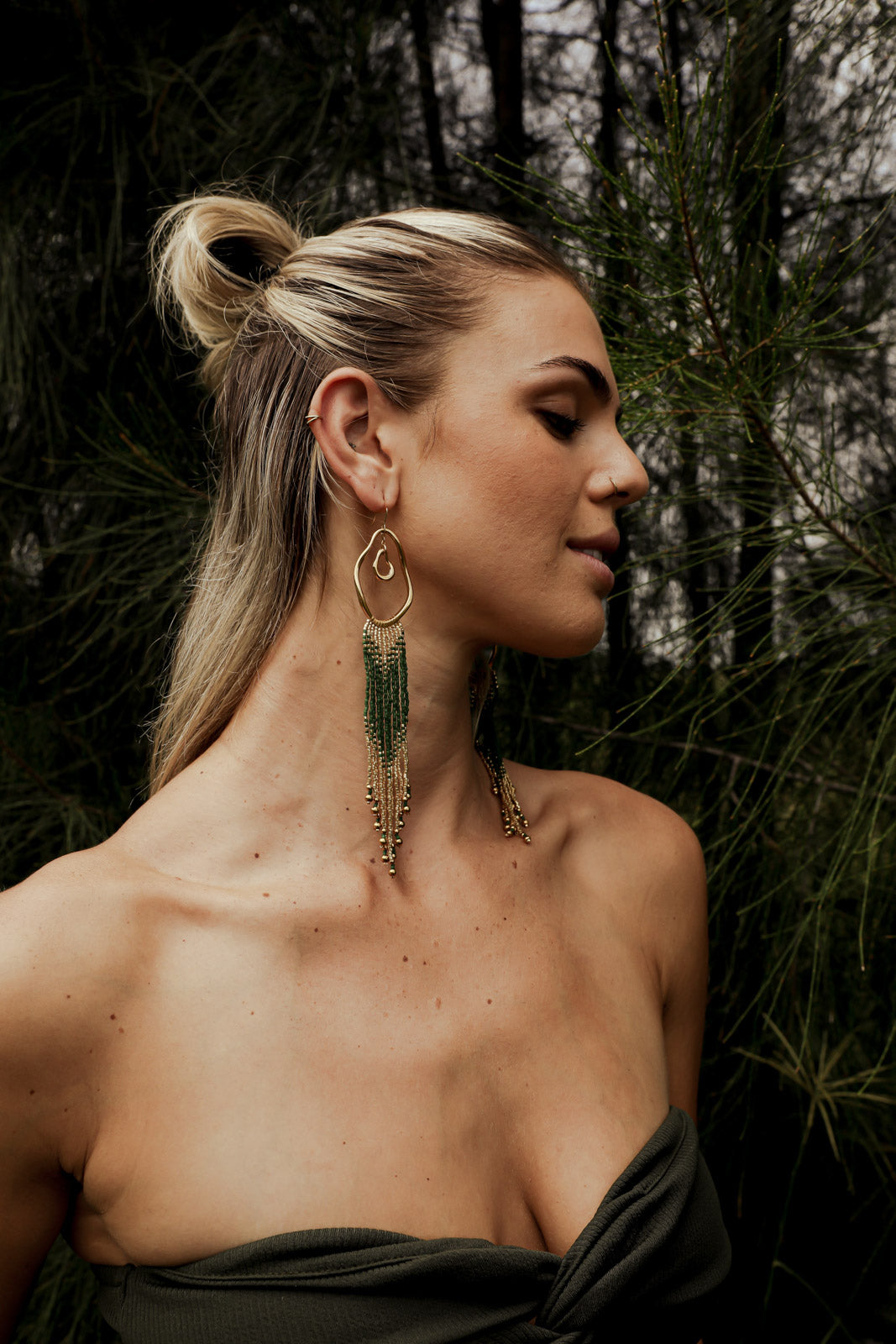 GAEA Fringe Earrings - Gold