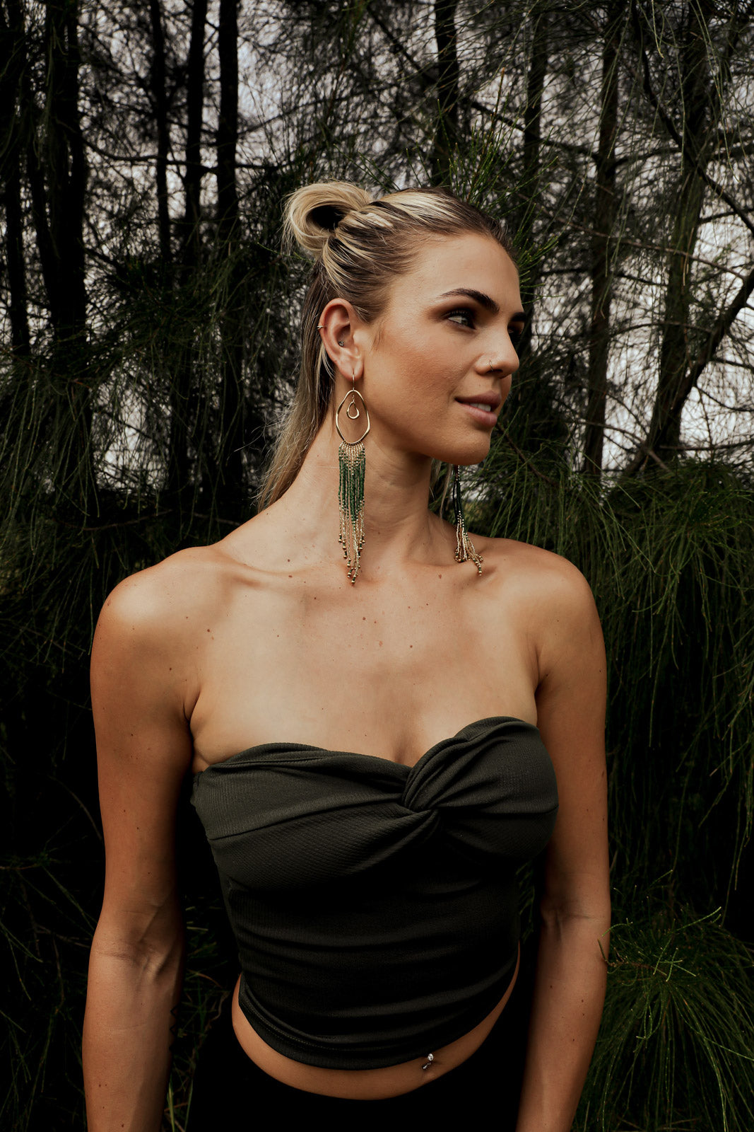 GAEA Fringe Earrings - Gold