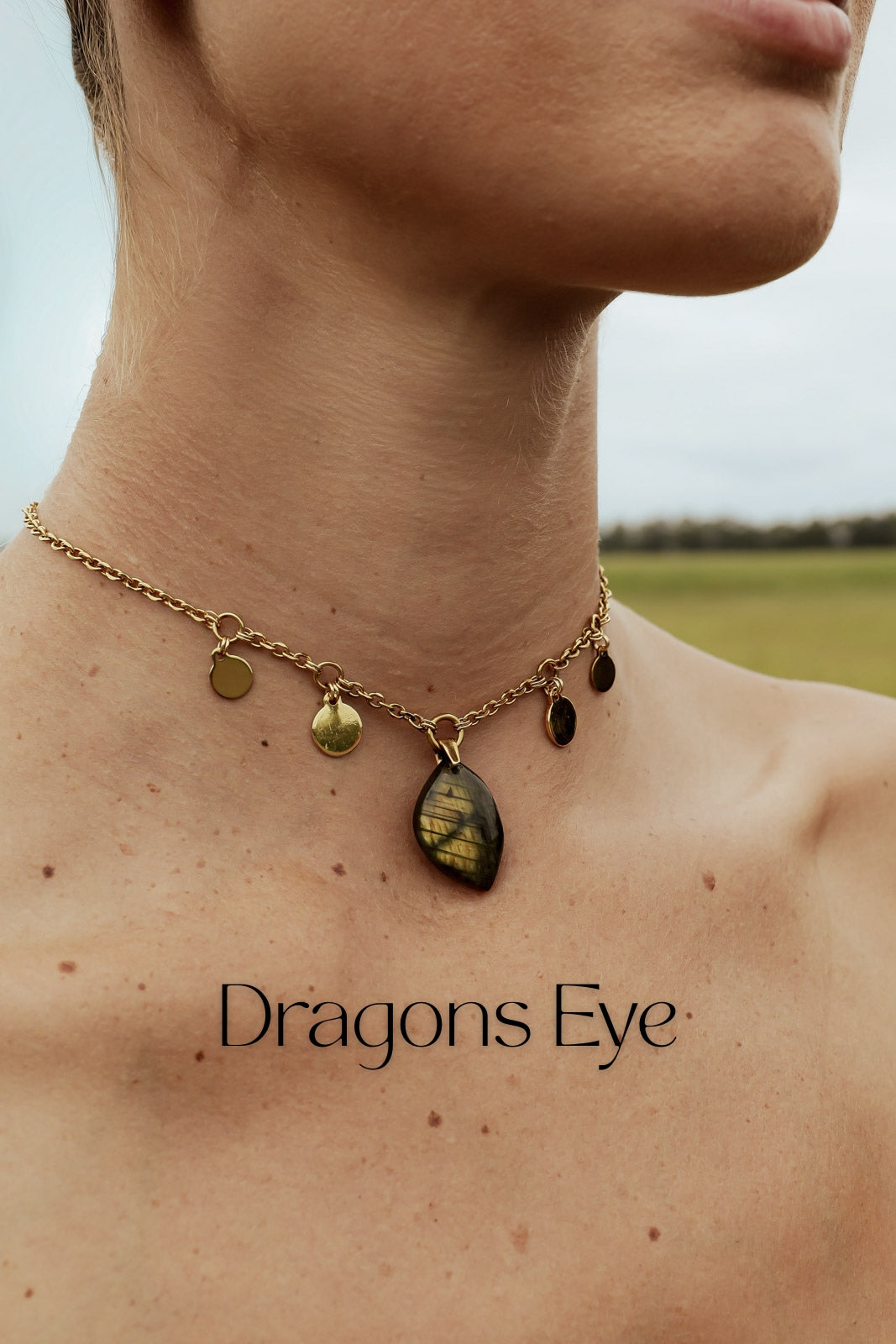 SASHA Labradorite Necklace - Gold